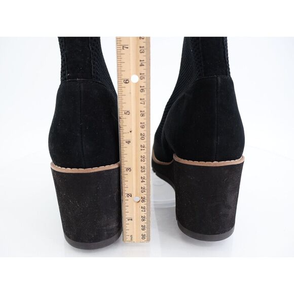 Eileen Fisher Quill Bootie Wedge Knit Slip On Stretchy Platform Size 11 Ankle - Picture 9 of 14